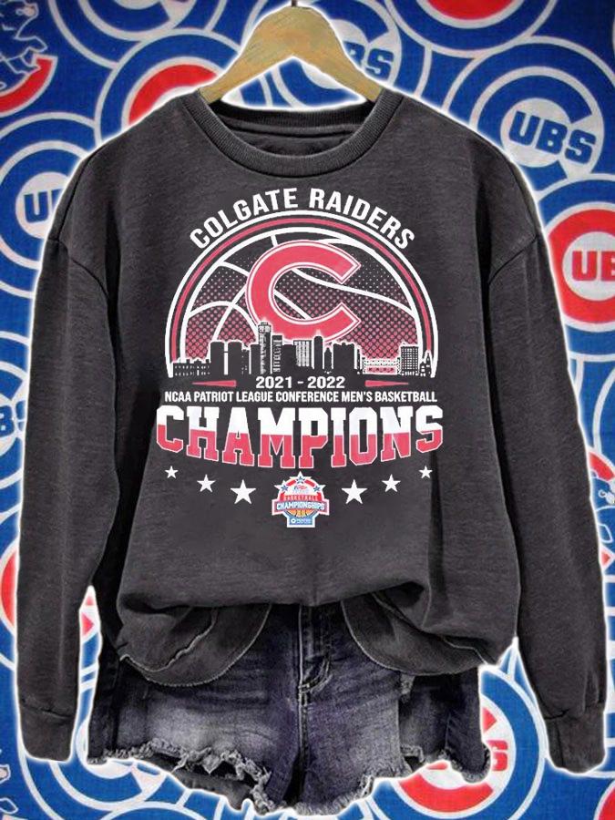 Colgate Raiders 2021 2022 NCAA Patriot League Men's Basketball Champions T-Shirt sweatshirt