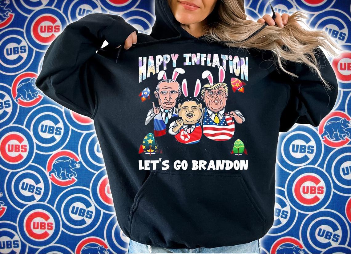 Funny Easter Bunny Biden Putin Kim Jong Un Happy Inflation Lets Go Brandon T-Shirt