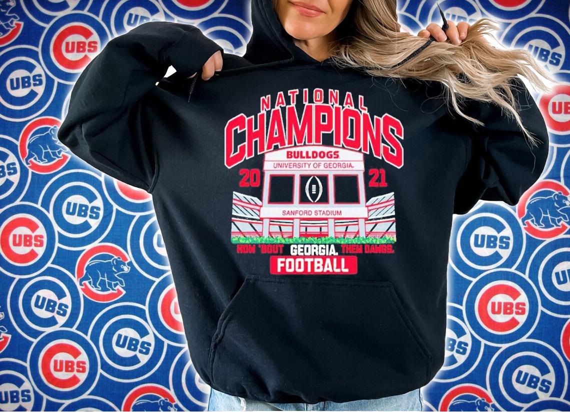 Georgia Bulldogs Blue 84 College Football Playoff National Champions Stadium Schedule 2021 Shirt