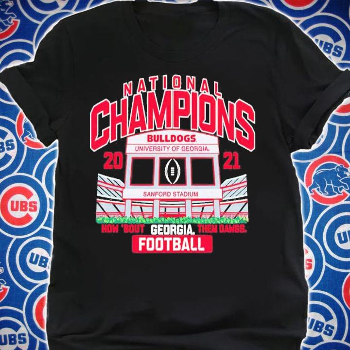 Georgia Bulldogs Blue 84 College Football Playoff National Champions Stadium Schedule 2021 Shirt