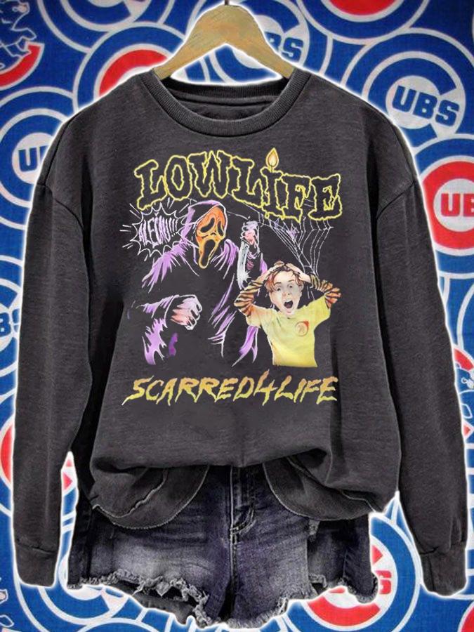 Ghostface lowlife scarred 4life T-shirt sweatshirt