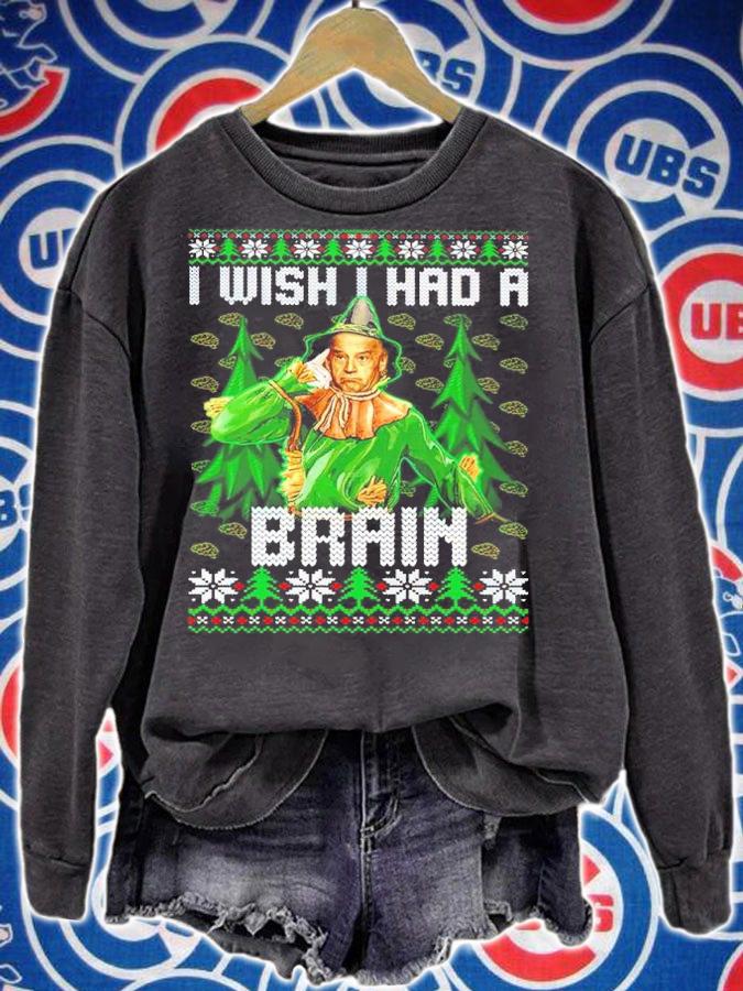 Joe Biden I Wish I Had A Brain Ugly Christmas Shirt
