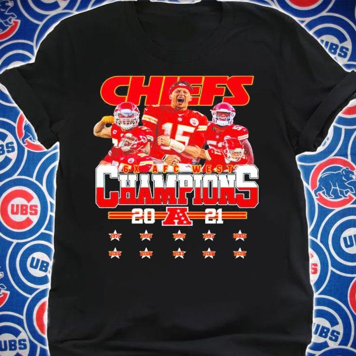 Kansas City Chiefs 6X AFC West Champions 2021 Shirt shirt