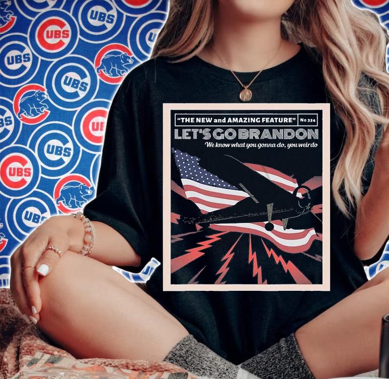 Let's Go Brandon Conservative US Flag Anti Liberal Brandon Lets Go T-Shirt woman shirt