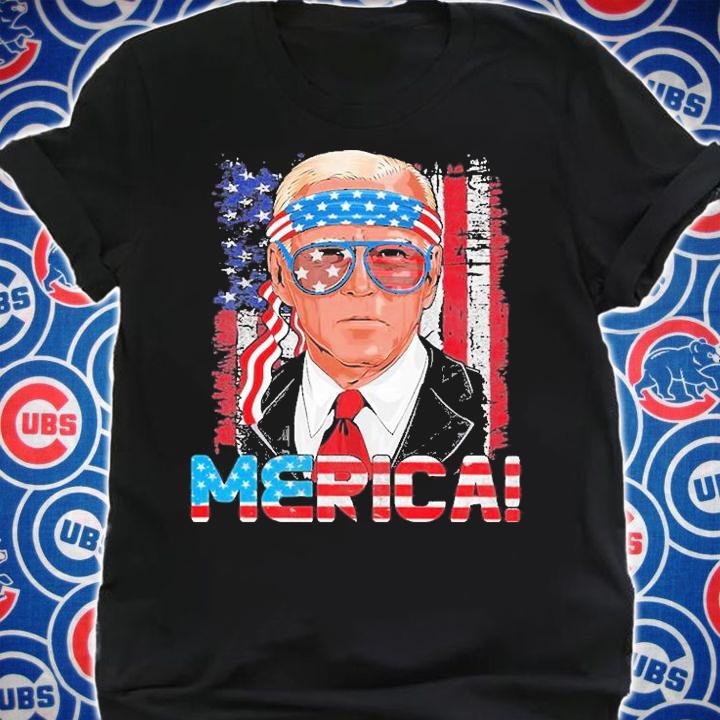 Patriotic Joe Biden Merica 4th of July Sunglasses USA Flag T-Shirt shirt
