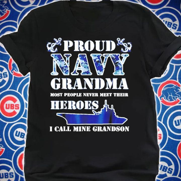 Proud Navy Grandma T-Shirt shirt