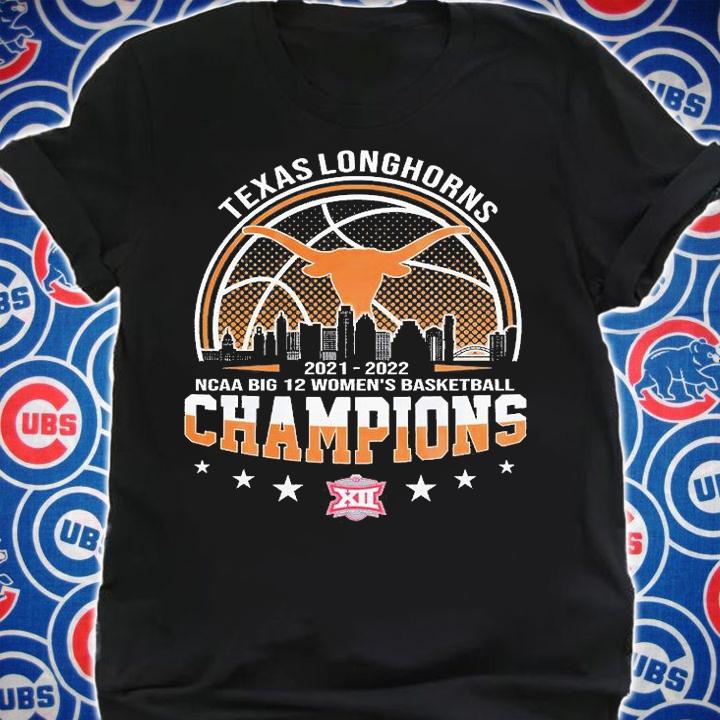 Texas Longhorns 2022 NCAA Big 12 Women's Basketball Champions T-Shirt shirt