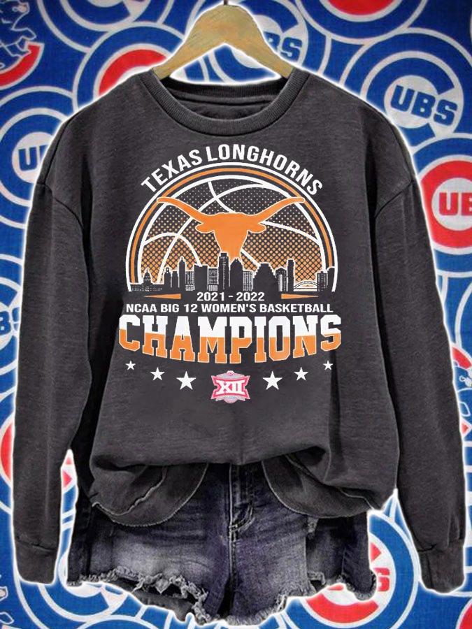 Texas Longhorns 2022 NCAA Big 12 Women's Basketball Champions T-Shirt sweatshirt