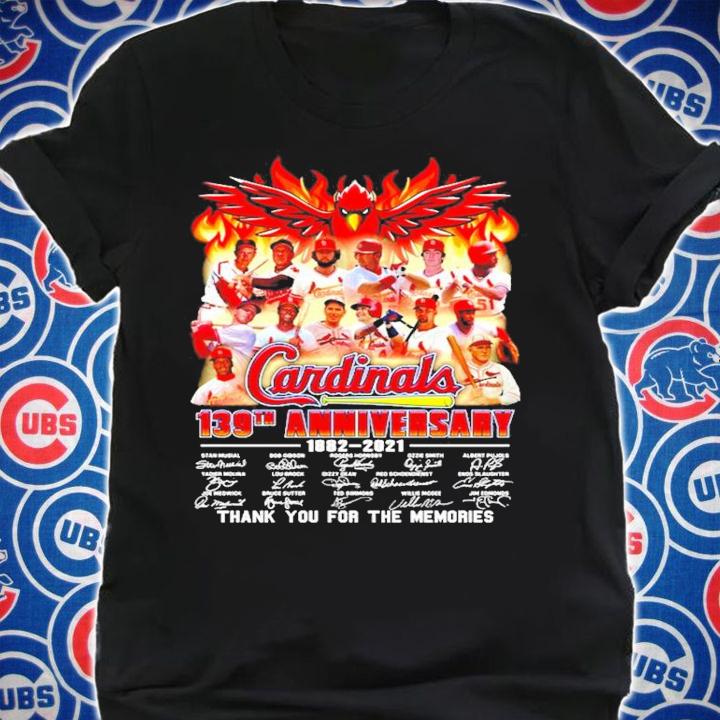Cardinals 139th anniversary thank you for the memories shirt shirt