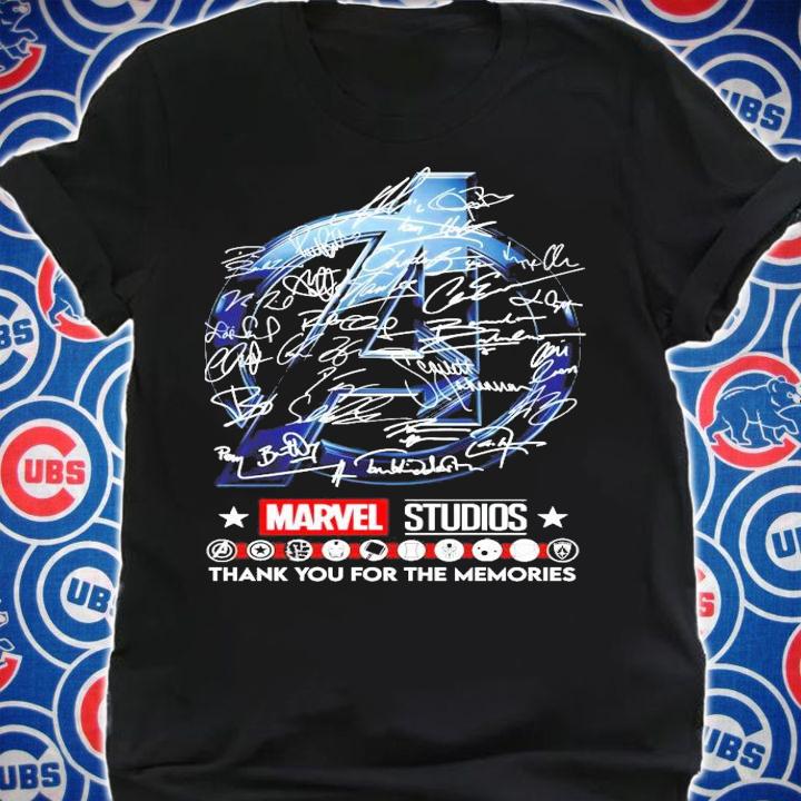 Marvel Studio Avengers thank you for the memories signature shirt shirt