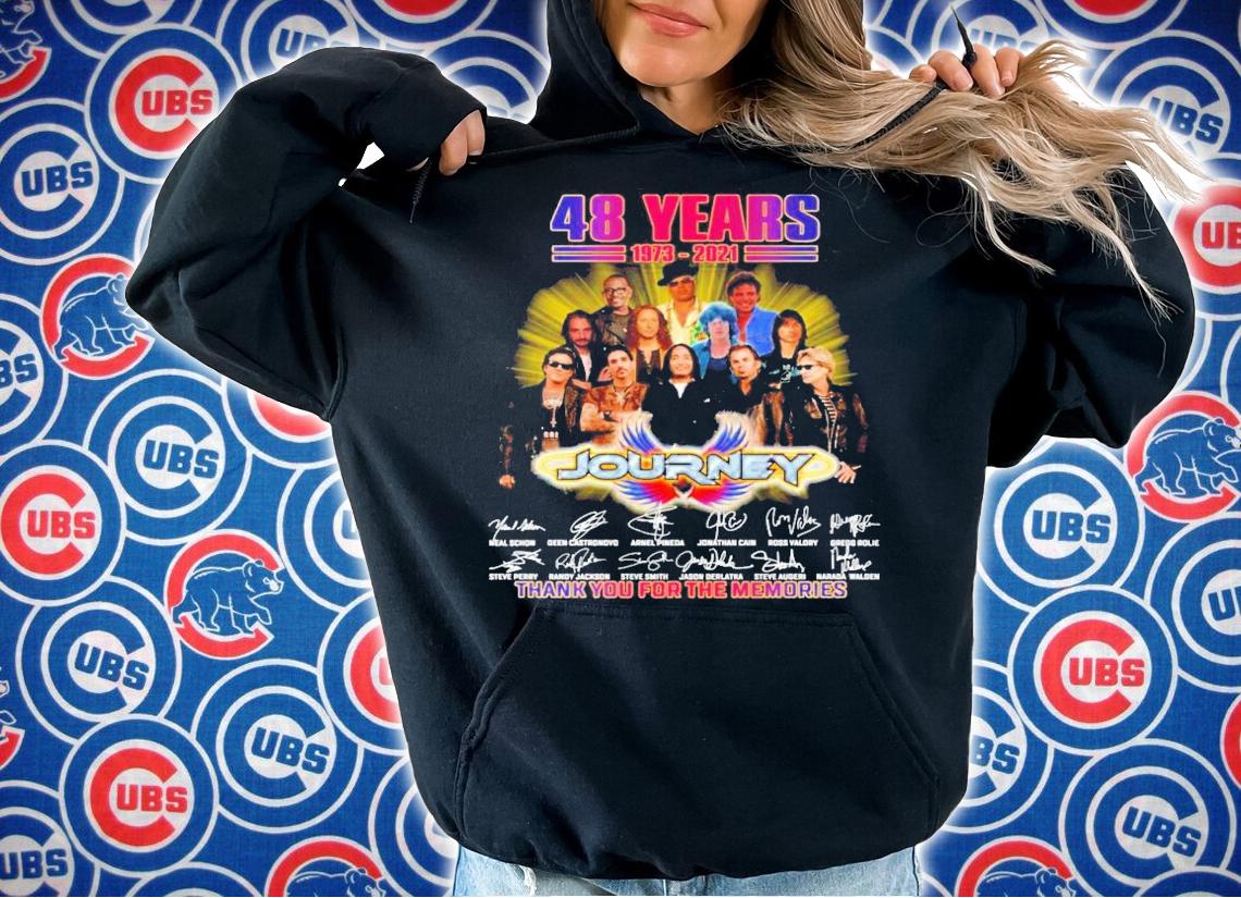 48 years 1973-2021 Journey signatures shirt