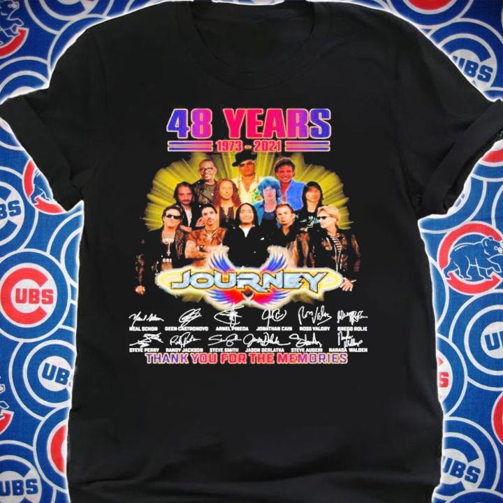 48 years 1973-2021 Journey signatures shirt