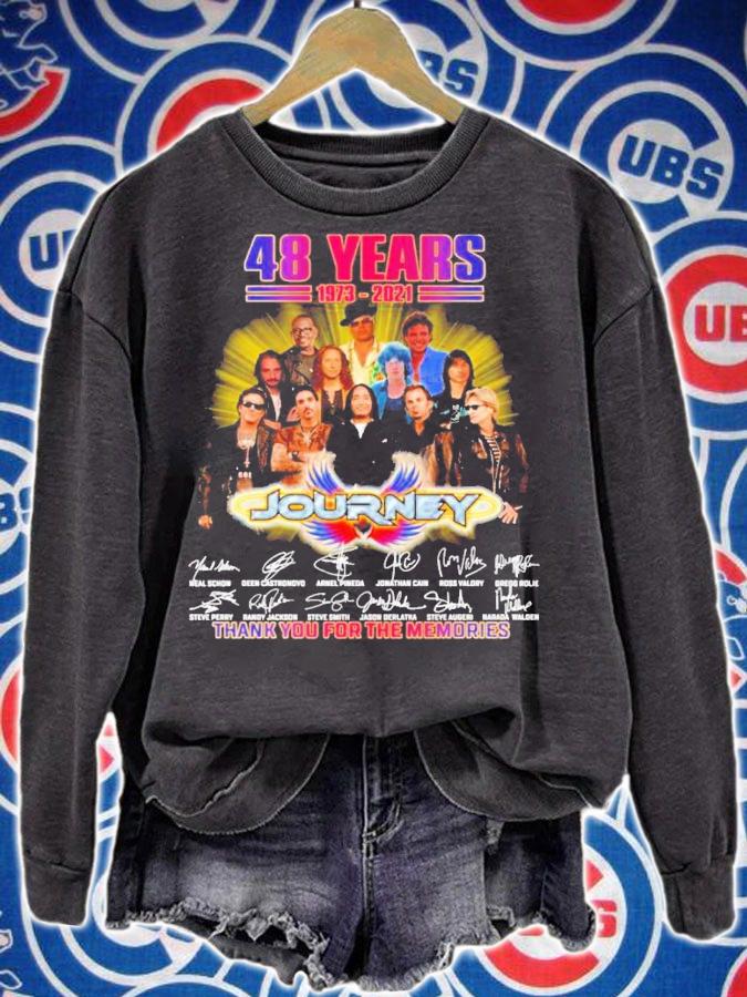 48 years 1973-2021 Journey signatures shirt