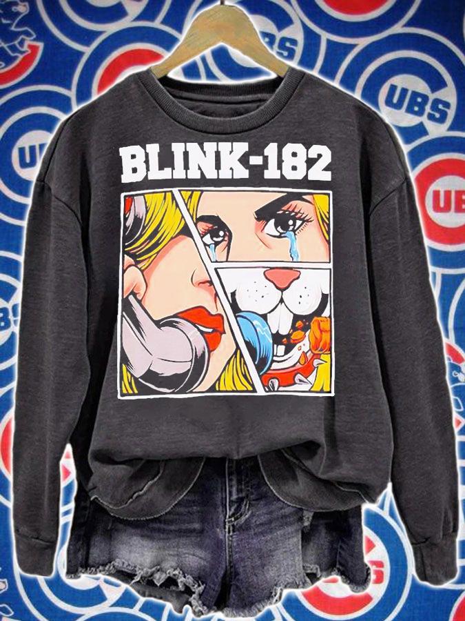 Blink-182 cartoon cry telephone T-shirt