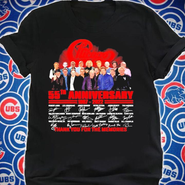 Chicago 55th anniversary 1967-2022 signature shirt shirt