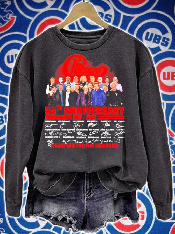 Chicago 55th anniversary 1967-2022 signature shirt sweatshirt