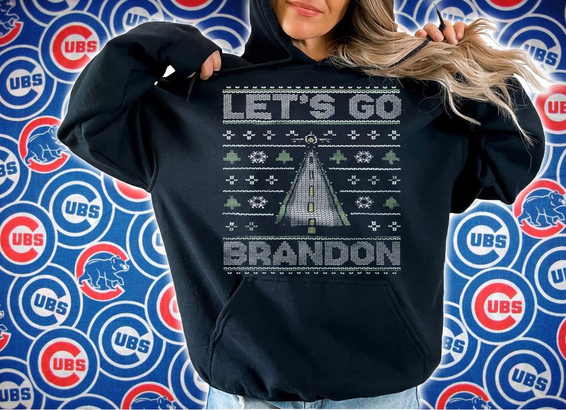 Let's Go Brandon Air Plane U.S. Force Army Ugly Xmas T-Shirt