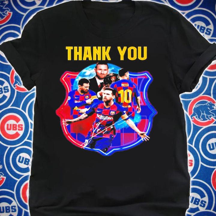 Thank you Lionel Messi signature men's shirt