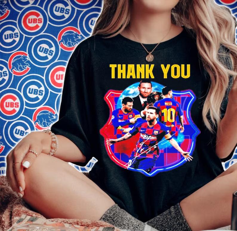 Thank you Lionel Messi signature men's shirt