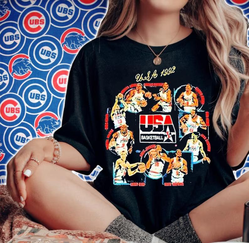 Vintage USA Basketball 1992 Dream Team T-shirt woman shirt