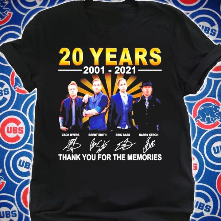 20 years 2001 2021 Shinedown thank you for the memories t-shirt shirt