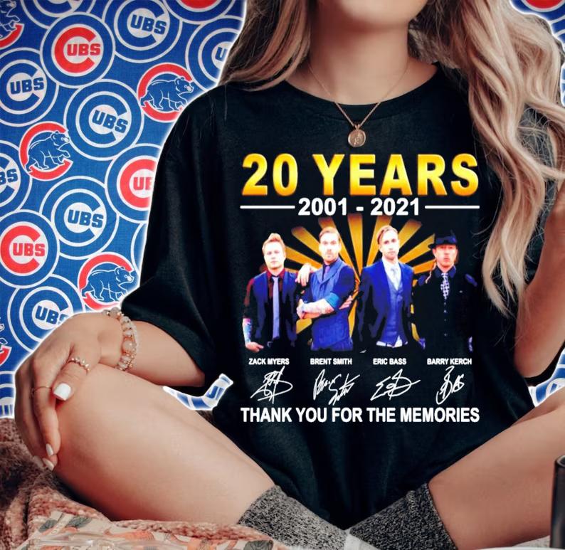 20 years 2001 2021 Shinedown thank you for the memories t-shirt woman shirt