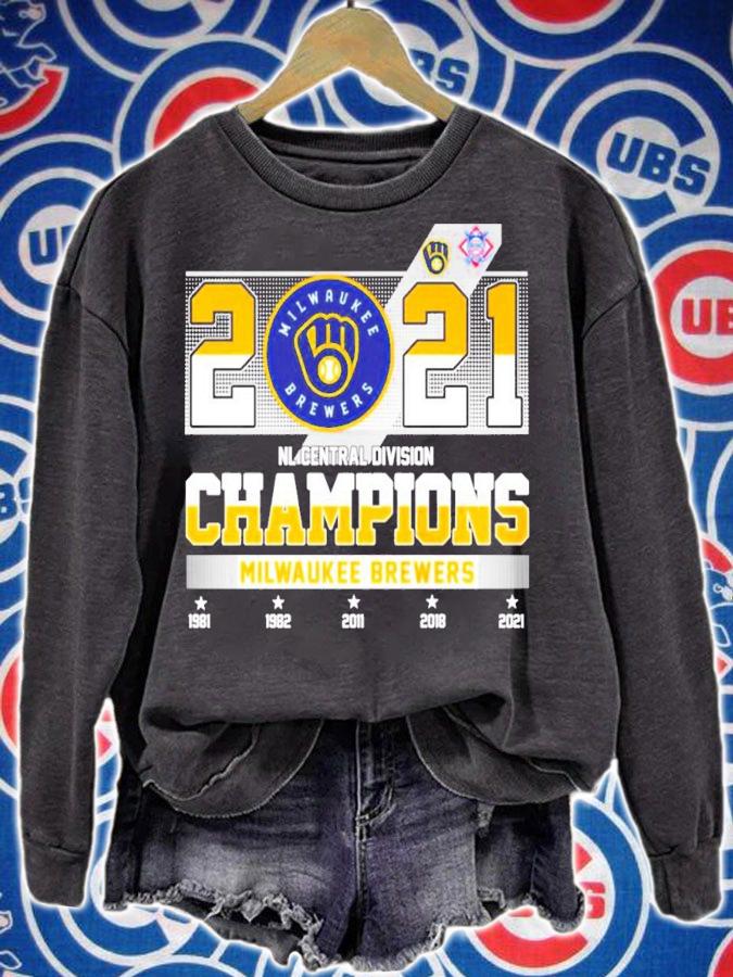 2021 Milwaukee Brewers Champions shirt sweatshirt