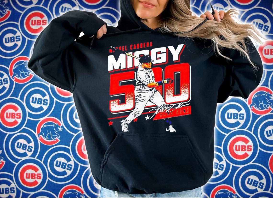 Detroit Tigers Miguel Cabrera Miggy 500 T-shirt hoodie