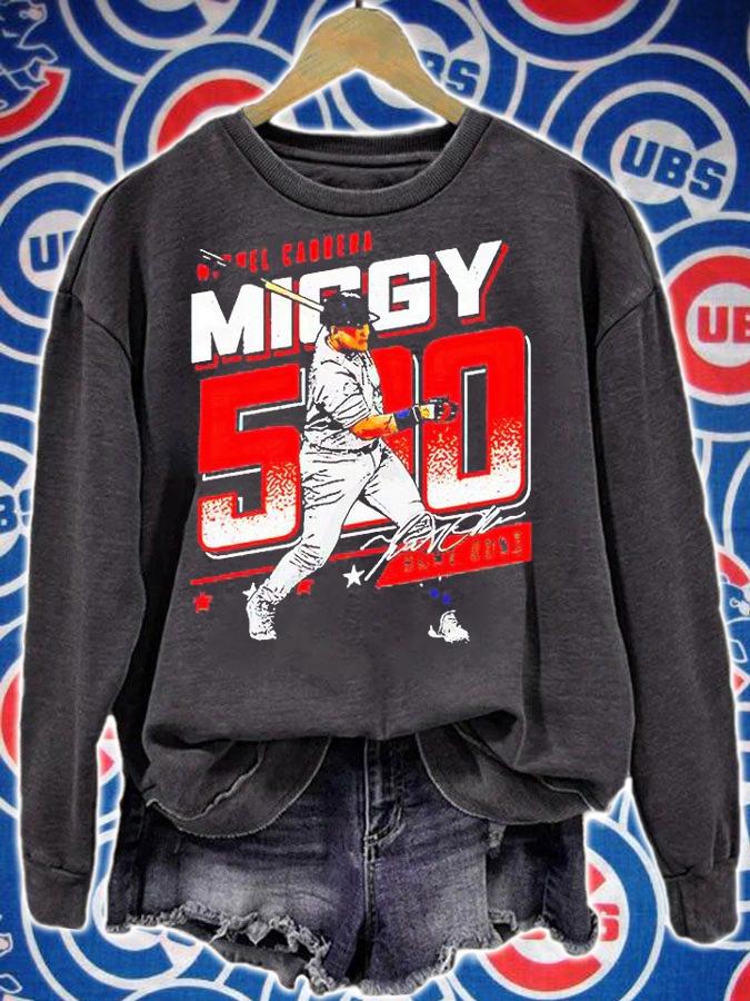 Detroit Tigers Miguel Cabrera Miggy 500 T-shirt sweatshirt