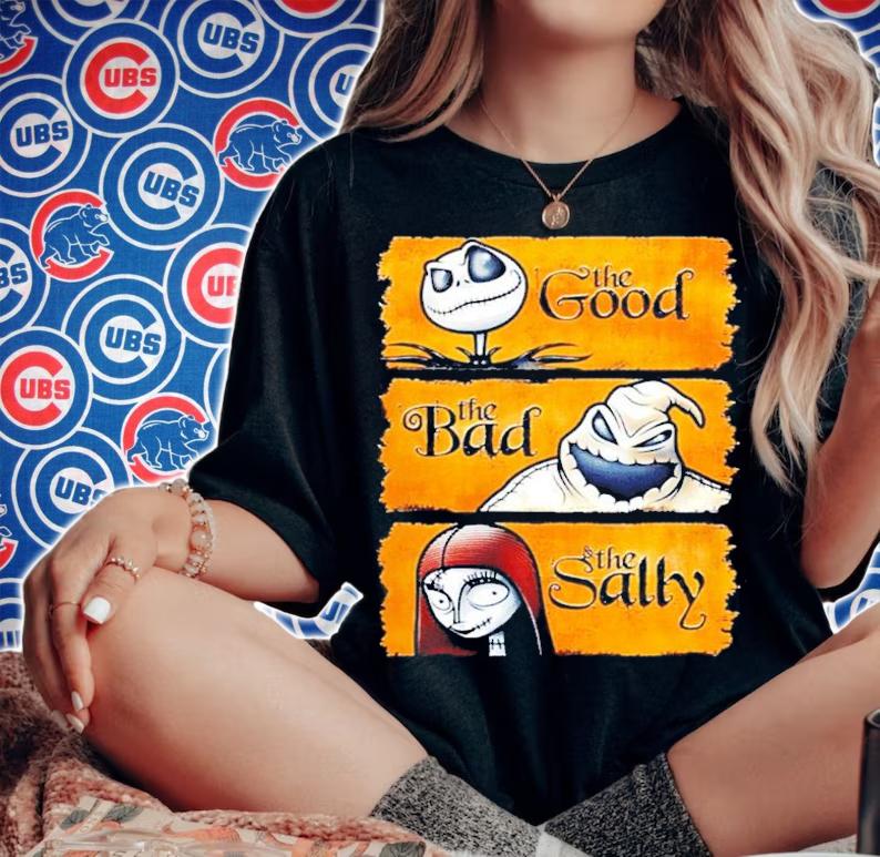 Jack Skellington Oogie Boogie and Sally Halloween shirt woman shirt