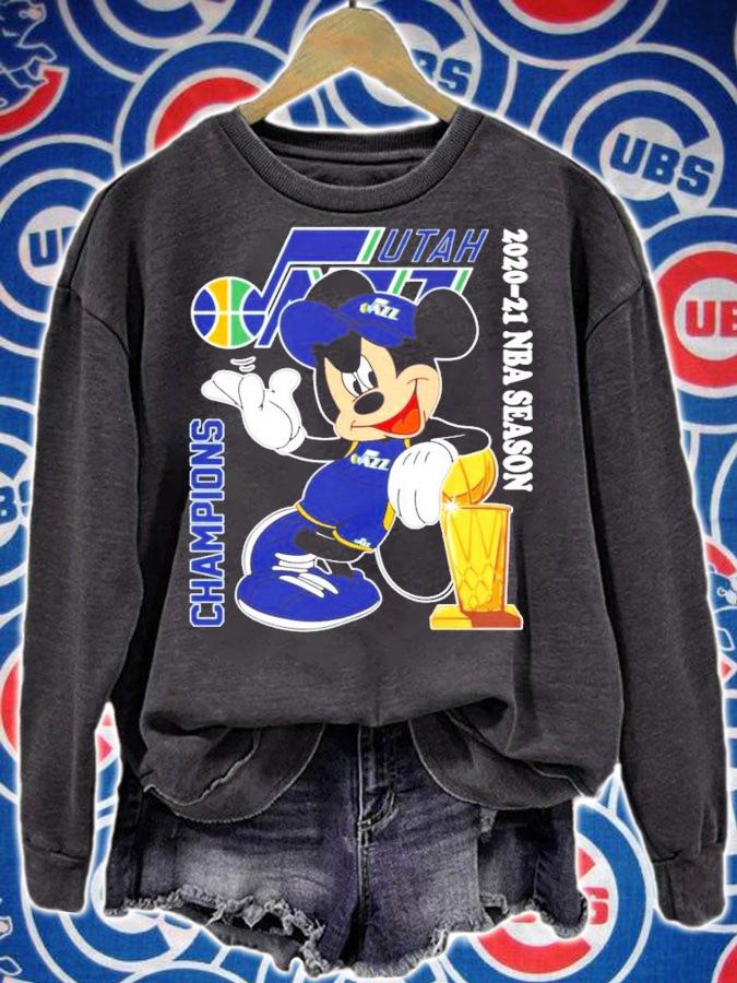Mickey Mouse Champions 2020-21 NBA Season shirt sweatshirt
