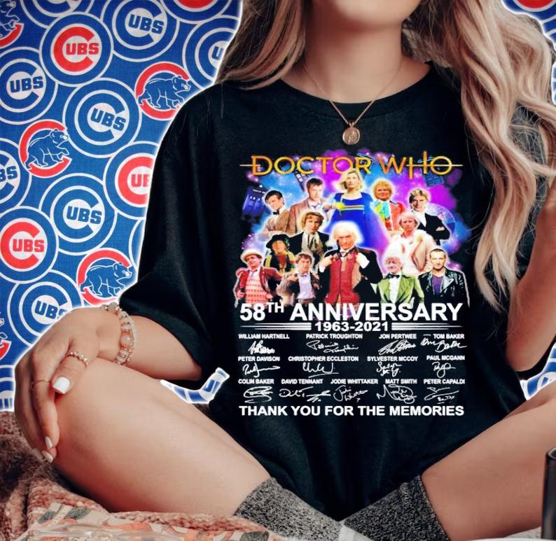 Official Doctor Who 58th anniversary 1963-2021 thank you for the memories shirt woman shirt