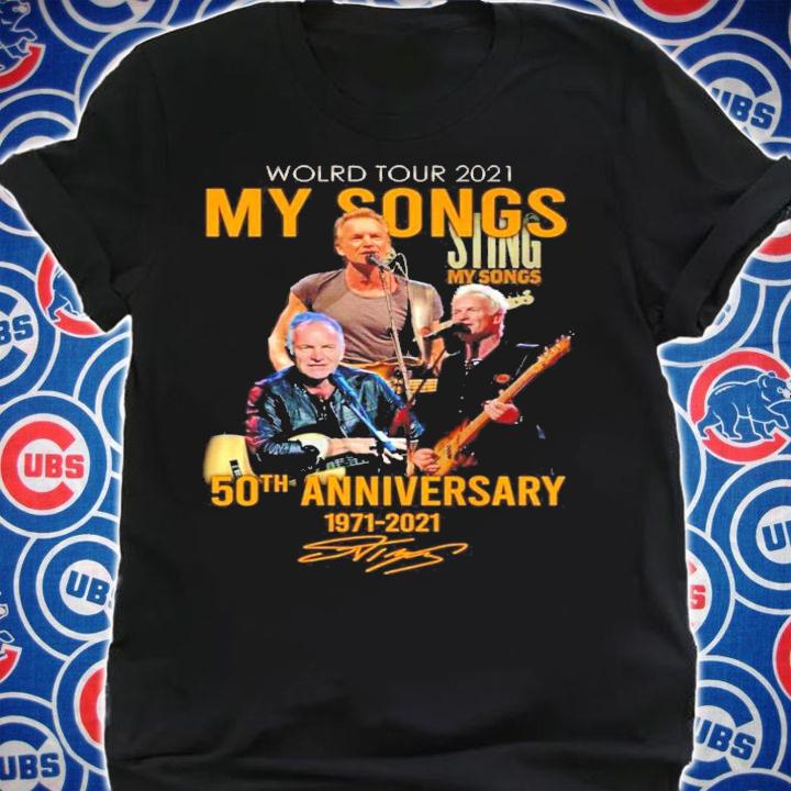World tour 2021 Sing My Songs 50th anniversary 1971-2021 signature shirt