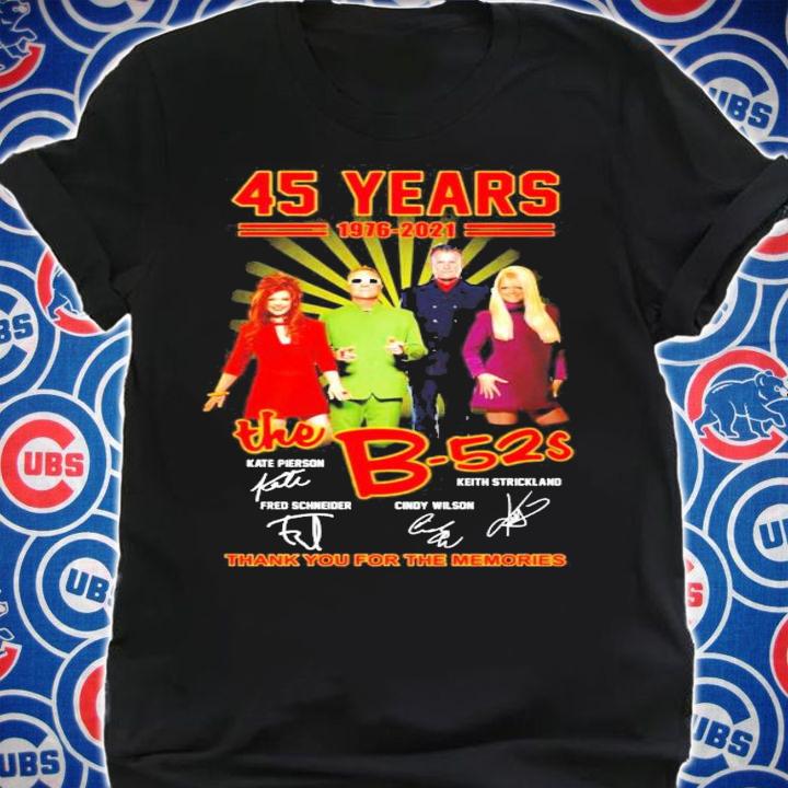 45 years 1976-2021 The B-52S signatures shirt shirt