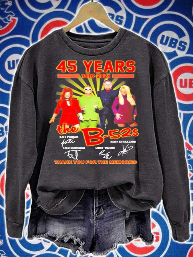 45 years 1976-2021 The B-52S signatures shirt sweatshirt