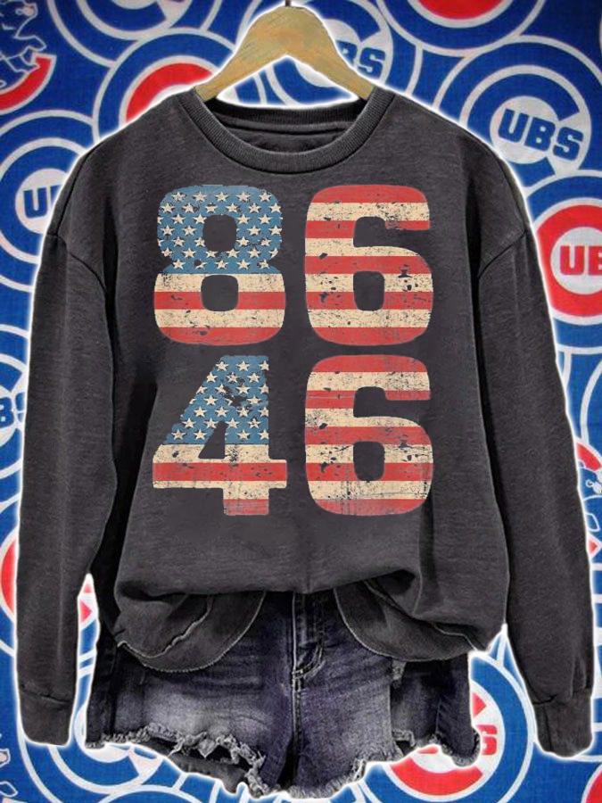 86 46 Impeach Biden America Flag Anti Biden shirt sweatshirt