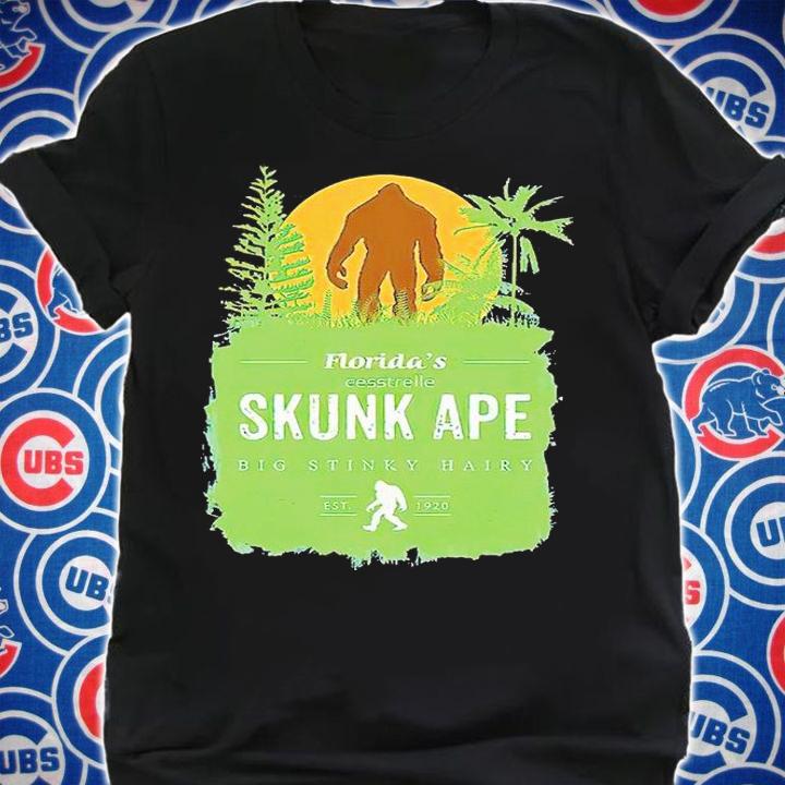 Bigfoot Florida's cersstrelle skunk ape big stink haipy est 1920 T-shirt shirt