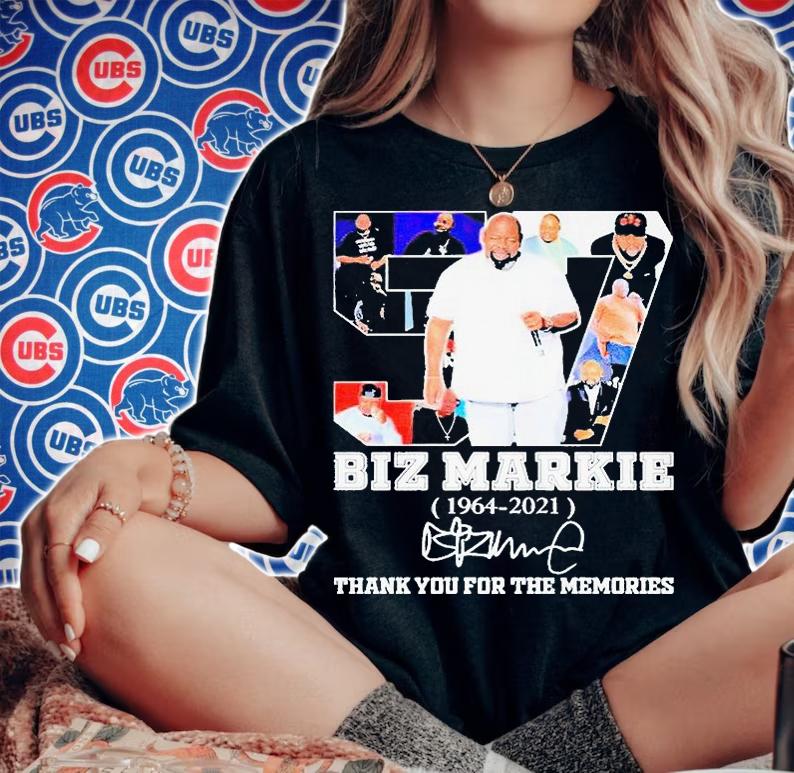 Biz Markie 57th 1964-2021 thank You for the memories signature T-shirt