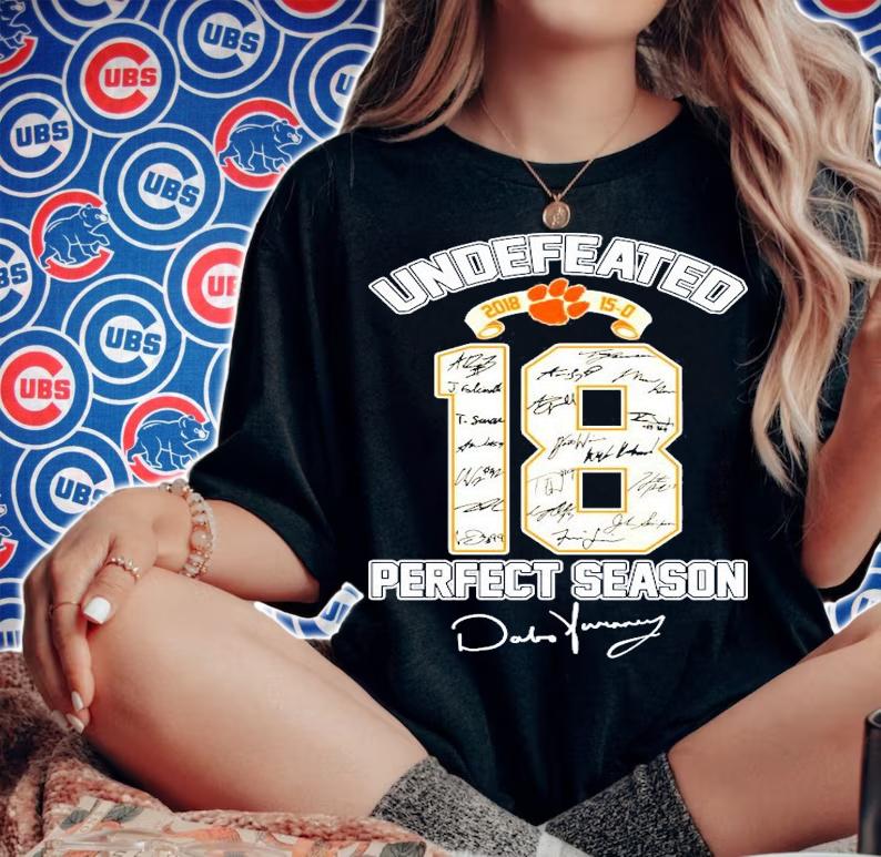 Clemson Tigers Undefeated 18 perfect season signature shirt-standard-scale-4_00x woman shirt