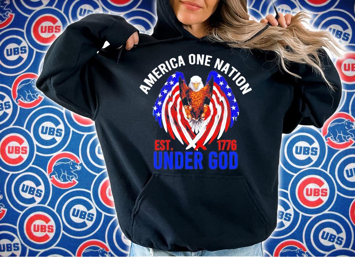 Eagle America One Nation Under God est.1776 shirt hoodie
