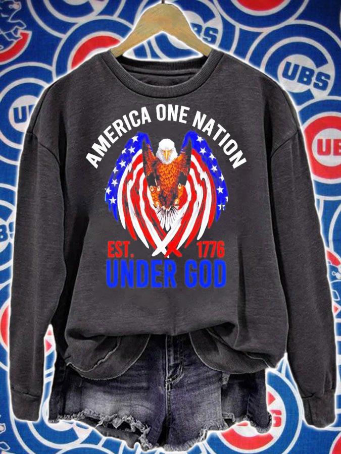 Eagle America One Nation Under God est.1776 shirt sweatshirt