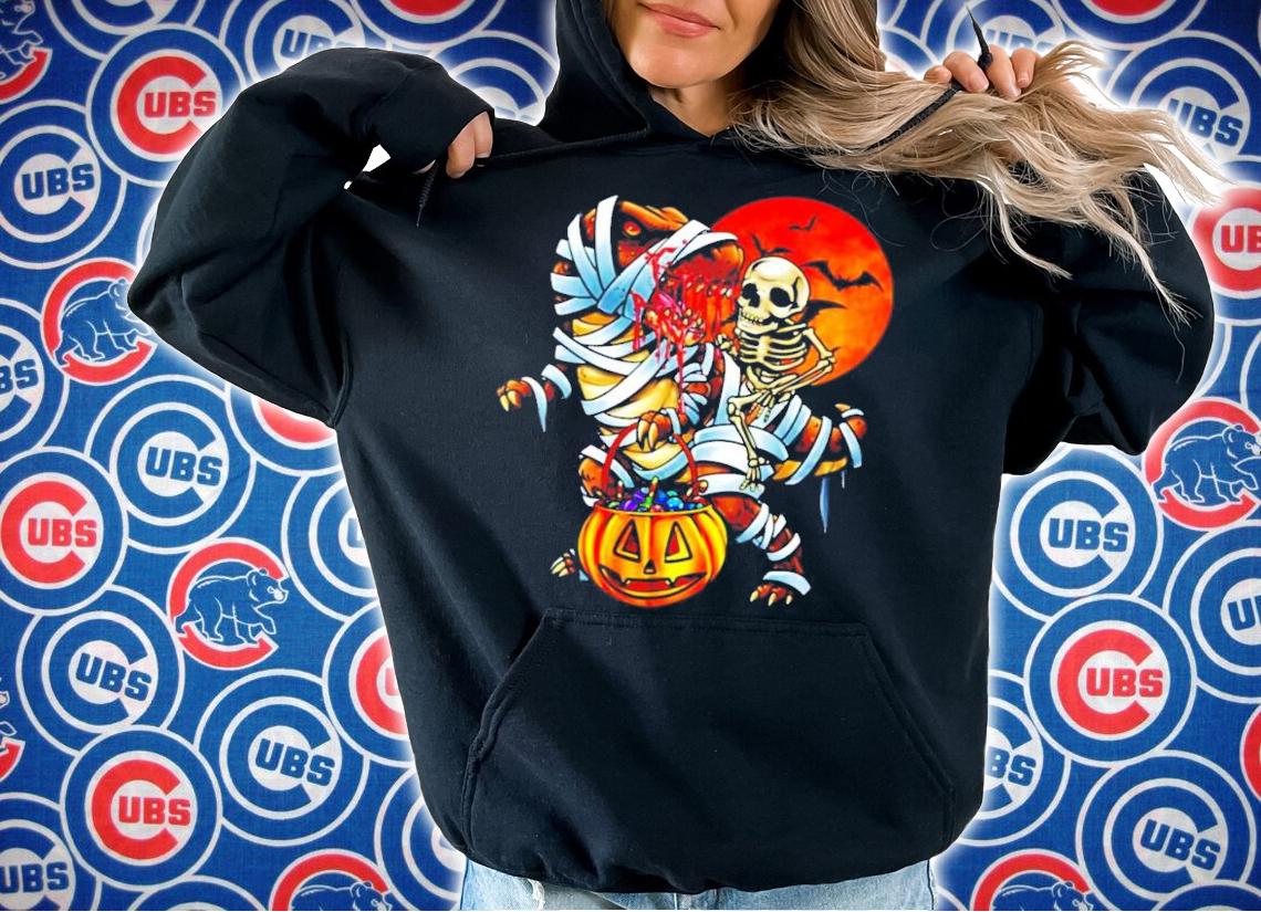 Halloween Dinosaur Skeleton Shirt hoodie