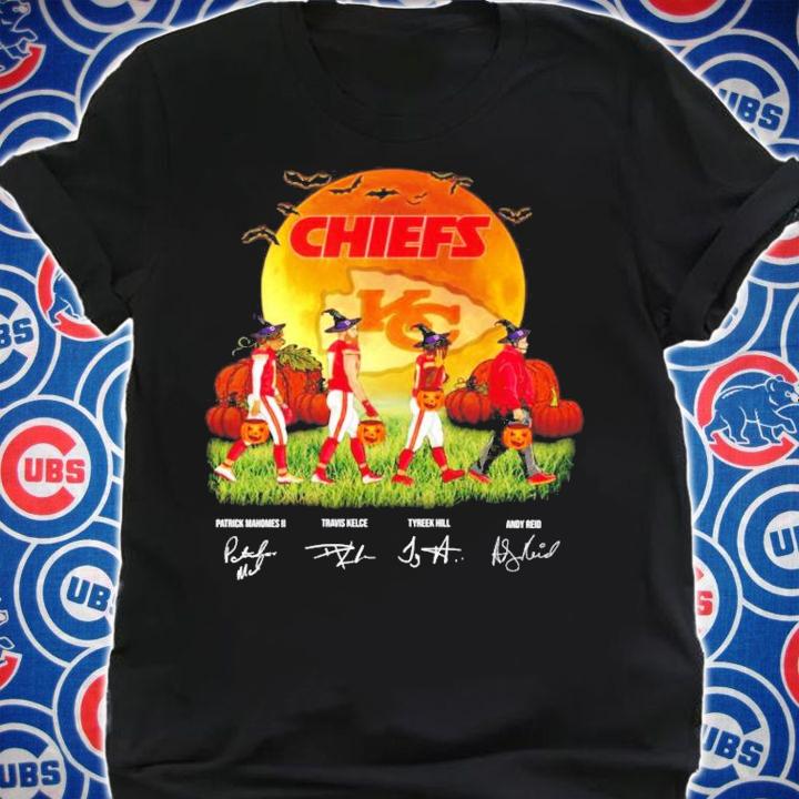 Kansas City Chiefs Abbey Road Halloween signatures shirt shirt