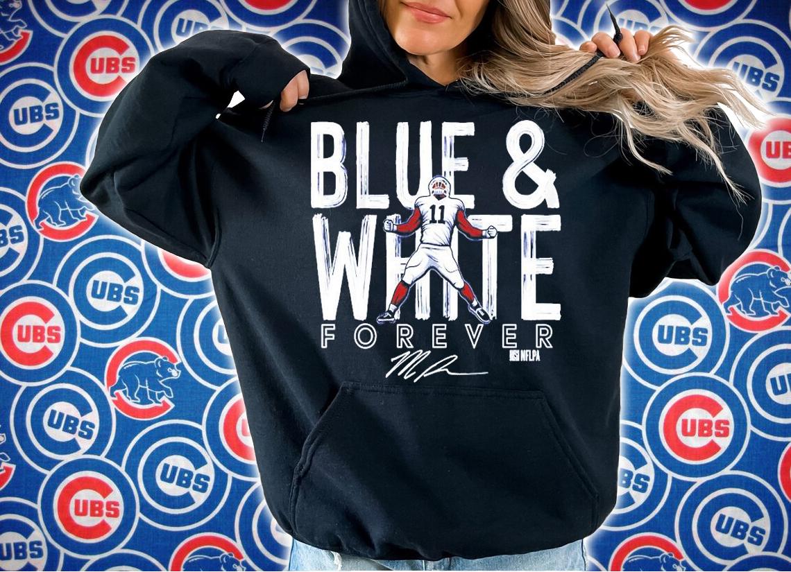 Micah Parsons blue and white forever signature shirt hoodie
