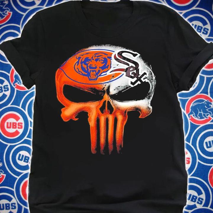 Punisher Skull Chicago Bears vs Chicago White Sox shirt