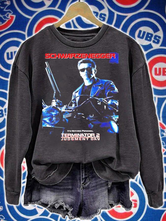 Schwarzenegger it's nothing personal Terminator 2 Judgment Day shirt sweatshirt