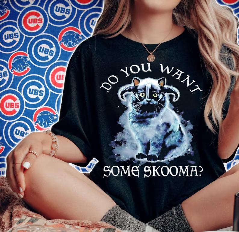 The Elder Scrolls cat do you want some skooma shirt woman shirt