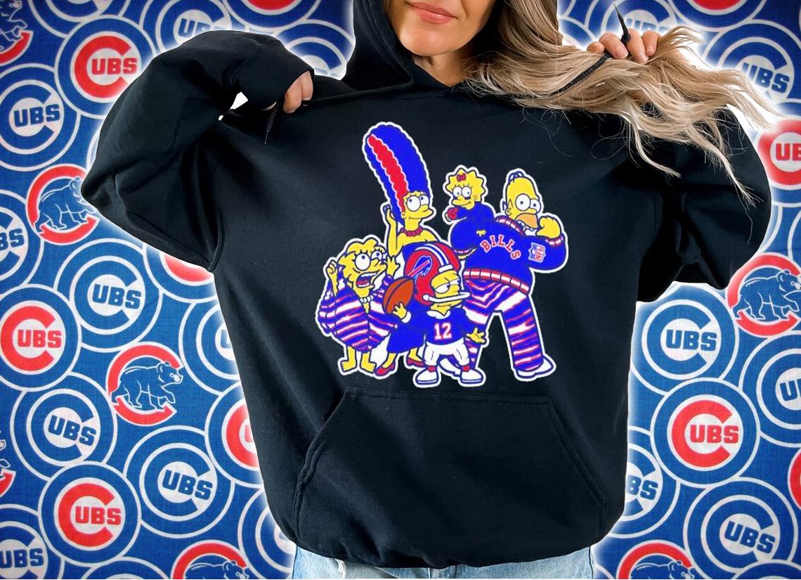 The Simpsons Buffalo Bills football shirt hoodie