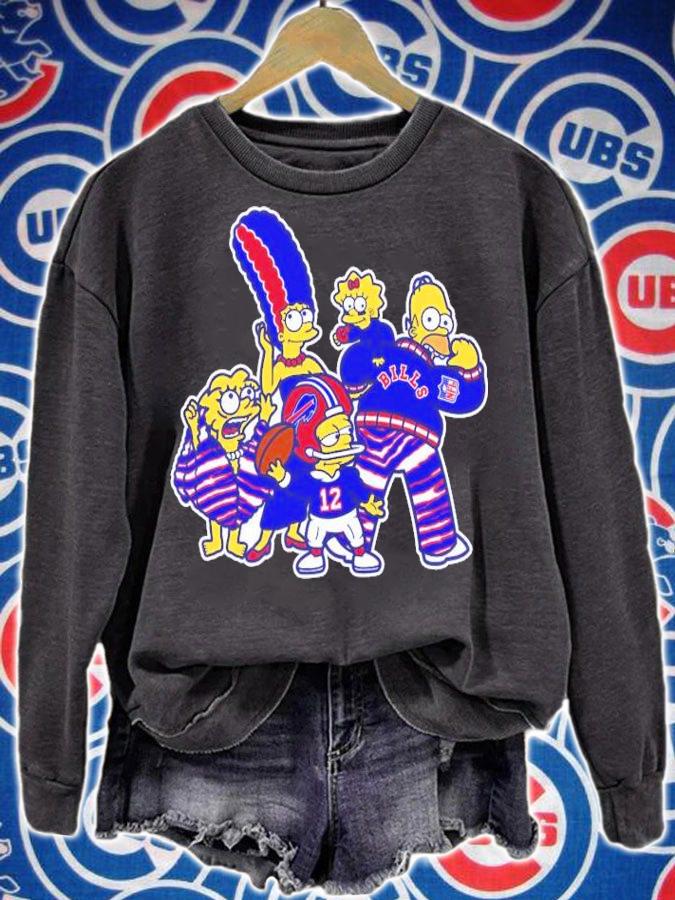 The Simpsons Buffalo Bills football shirt sweatshirt