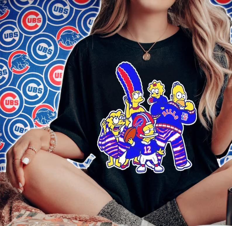 The Simpsons Buffalo Bills football shirt woman shirt